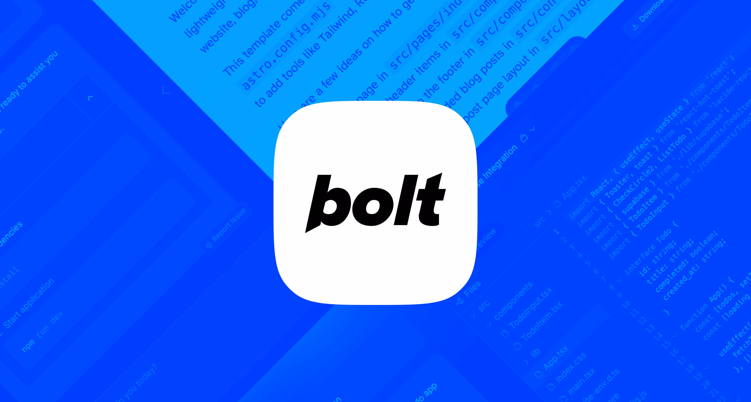 Bolt New Interface Overview